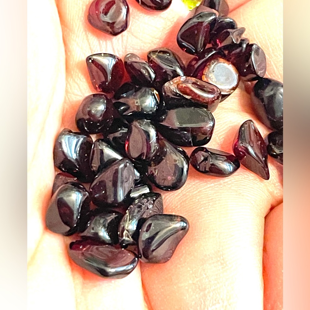 Natural Garnet Chips for Crafting or Jewelry Designing